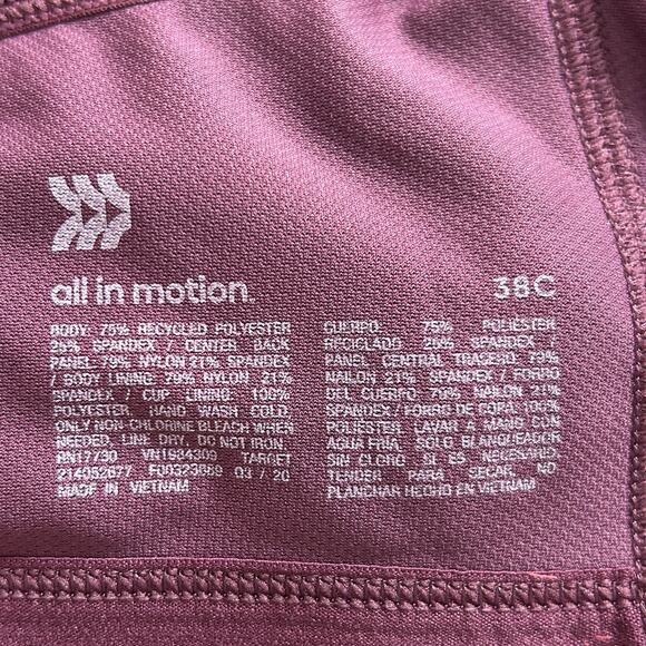 Lot of 3 All in Motion Front Zip Sports Bras 38C Pre-owned - Picture 8 of 14